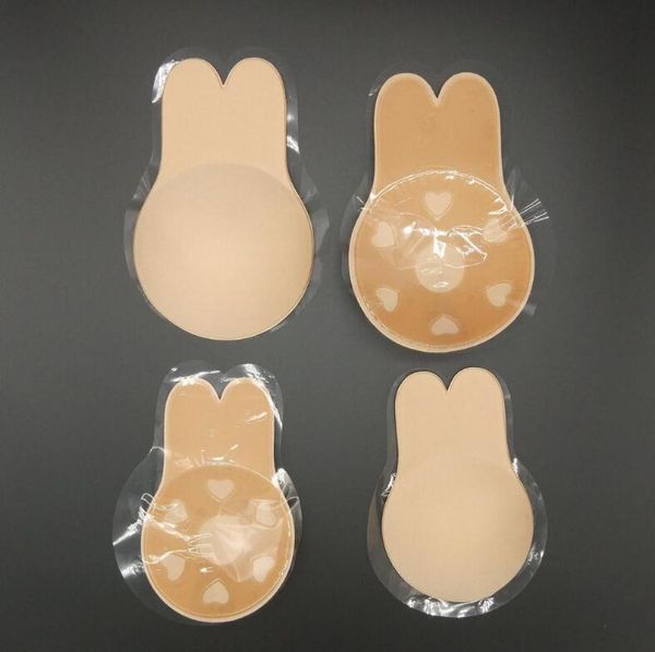 lady push up bra strapless invisible self adhesive silicone nipple cover stickers rabbit ear chest-lifting lifting chest, White
lady push up bra strapless invisible self adhesive silicone nipple cover stickers rabbit ear chest-lifting lifting chest, White