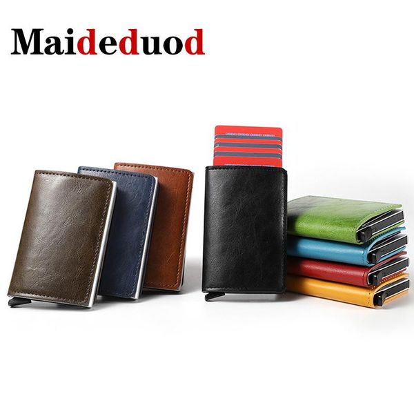 card holders 2021 holder many colors men and women metal rfid vintage aluminium box crazy horse pu leather fashion wallet, Brown;gray
card holders 2021 holder many colors men and women metal rfid vintage aluminium box crazy horse pu leather fashion wallet, Brown;gray