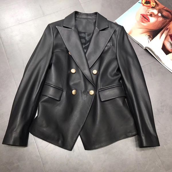 shorts designer women autumn winter genuine sheepskin ol blazers double breasted notched collar real leather coats a236, White;black
shorts designer women autumn winter genuine sheepskin ol blazers double breasted notched collar real leather coats a236, White;black