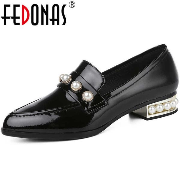 round toe women pearl decoration office lady pumps spring summer shoes thick heels patent leather woman 210528, Black
round toe women pearl decoration office lady pumps spring summer shoes thick heels patent leather woman 210528, Black