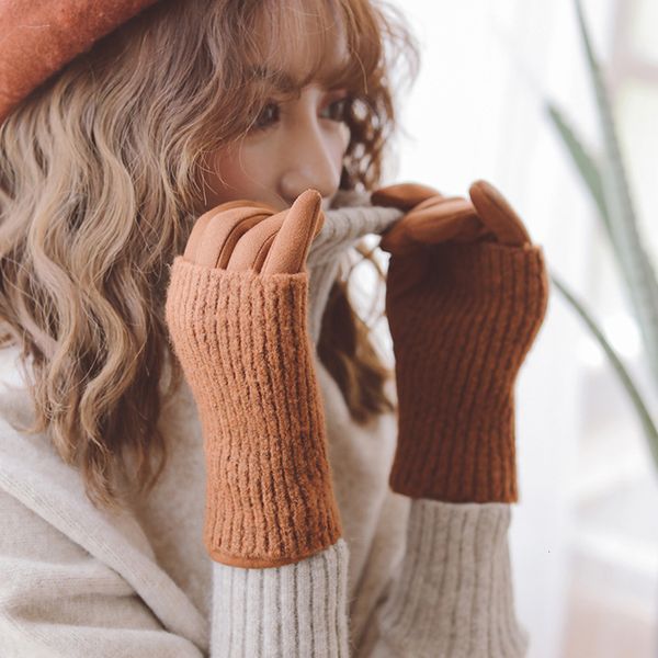 women' autumn and winter touch screen suede thickened two-piece set for warmth, cycling driving five fingers cold proof in, Blue;gray
women' autumn and winter touch screen suede thickened two-piece set for warmth, cycling driving five fingers cold proof in, Blue;gray