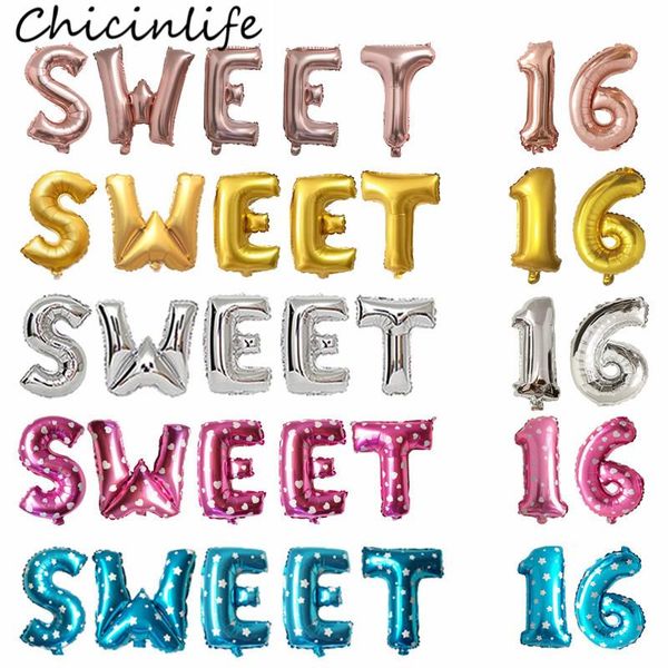 chicinlife 7pcs rosegold sweet 16 letter number foil balloon 16th birthday party decor year old supplies decoration
chicinlife 7pcs rosegold sweet 16 letter number foil balloon 16th birthday party decor year old supplies decoration