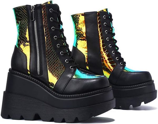 boots muffin single station autumn and winter 2021 high shoes women's color matching lace up large european, Black
boots muffin single station autumn and winter 2021 high shoes women's color matching lace up large european, Black