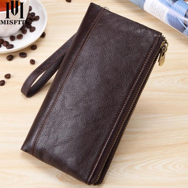 wallets misfits men clutch wallet genuine leather for cell phone zipper bag male cow long purse travel portomonee, Red;black
wallets misfits men clutch wallet genuine leather for cell phone zipper bag male cow long purse travel portomonee, Red;black