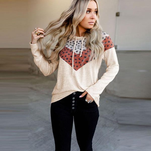women's hoodies & sweatshirts autumn polka dot print hooded sweater loose long sleeve top, Black
women's hoodies & sweatshirts autumn polka dot print hooded sweater loose long sleeve top, Black