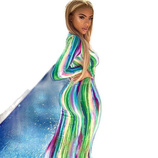 casual dresses 2021 long sleeve colorful print v-neck bodycon dress spring women fashion streetwear party elegant outfits, Black;gray
casual dresses 2021 long sleeve colorful print v-neck bodycon dress spring women fashion streetwear party elegant outfits, Black;gray