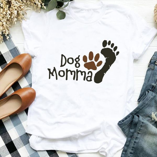 dog mom footprint summer women t shirt autumn trend 90s print tee womens for female clothes graphic, White
dog mom footprint summer women t shirt autumn trend 90s print tee womens for female clothes graphic, White