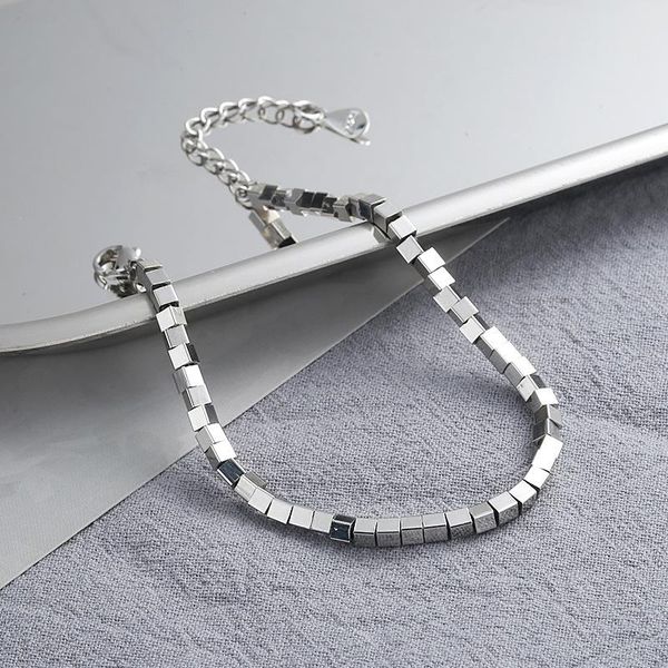 charm bracelets simple fashion silver color geometric square beads chain & bangles for women party jewelry pulseira, Golden;silver
charm bracelets simple fashion silver color geometric square beads chain & bangles for women party jewelry pulseira, Golden;silver