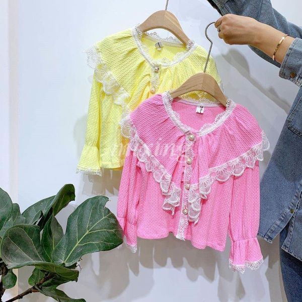 shirts children's clothing 2021 spring girls' lace lapel long sleeve shirt small thin baby, White;black
shirts children's clothing 2021 spring girls' lace lapel long sleeve shirt small thin baby, White;black