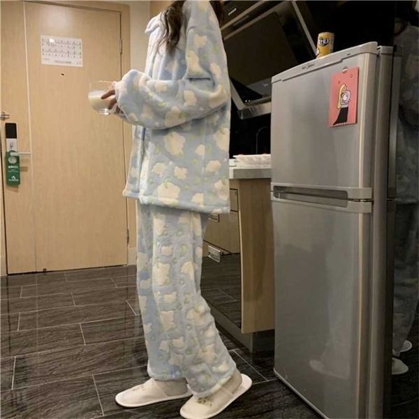 qweek pajamas for women korean style kawaii clouds moon print pijamas autumn winter warm and comfortable pyjamas home wear 211106, Black;red
qweek pajamas for women korean style kawaii clouds moon print pijamas autumn winter warm and comfortable pyjamas home wear 211106, Black;red