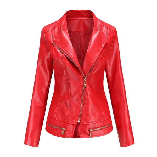 women s faux leather jacket lapel street autumn and winter regular version type to keep warm, leisure and cool, long-sleeved solid color spr, Black;brown
women s faux leather jacket lapel street autumn and winter regular version type to keep warm, leisure and cool, long-sleeved solid color spr, Black;brown