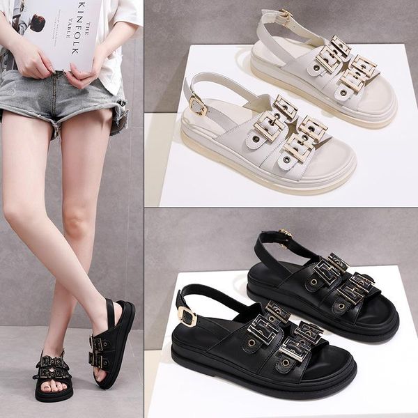 sandals gladiator women's summer footwear fashion 2021 platform shoes woman flats designer female sandles, Black
sandals gladiator women's summer footwear fashion 2021 platform shoes woman flats designer female sandles, Black