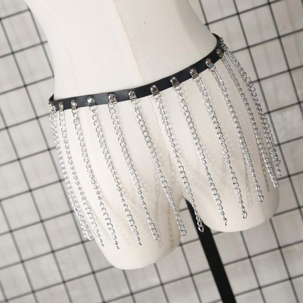 belts women waist punk body chain gothic pu leather belt metal long tassel skirt ladies street dance decor waistbands, Black;brown
belts women waist punk body chain gothic pu leather belt metal long tassel skirt ladies street dance decor waistbands, Black;brown