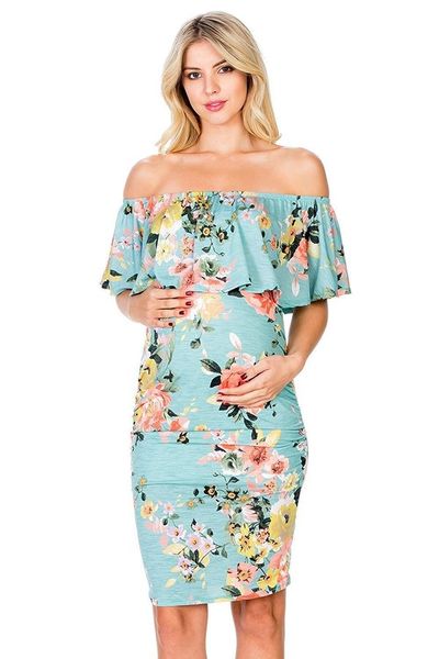 women pregnant skinny dress slash neck designer summer womens dresses floral printed females apparel new arrival, Black;gray
women pregnant skinny dress slash neck designer summer womens dresses floral printed females apparel new arrival, Black;gray