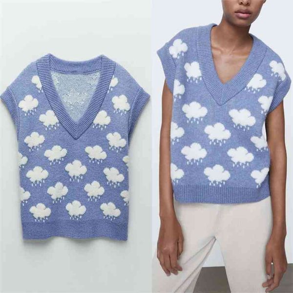 jacquard knit blue vest women v neck retro fitted sweater woman fashion sleeveless rib knitted 210524, Black;white
jacquard knit blue vest women v neck retro fitted sweater woman fashion sleeveless rib knitted 210524, Black;white
