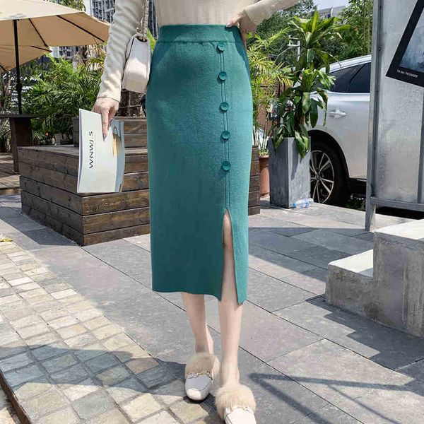 skirts skirts winter thicken warm single-breased female knitted maxi side split sweater women nnrc, Black
skirts skirts winter thicken warm single-breased female knitted maxi side split sweater women nnrc, Black