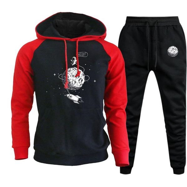 men's tracksuits astronaut moon print hoody men sport casual hoodies loose raglan autumn fleece streetwear+trousers 2 piece set, Gray
men's tracksuits astronaut moon print hoody men sport casual hoodies loose raglan autumn fleece streetwear+trousers 2 piece set, Gray