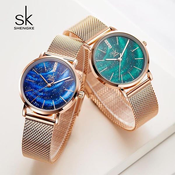 wristwatches shengke watch women starry dial luxury designer stainless steel band sk quartz wrist ultra-thin gift for, Slivery;brown
wristwatches shengke watch women starry dial luxury designer stainless steel band sk quartz wrist ultra-thin gift for, Slivery;brown