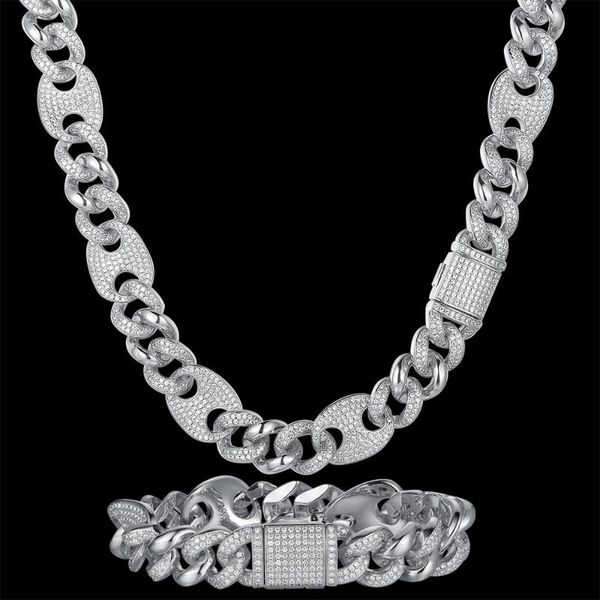 pendant necklaces luxury zircon cz hip hop miami cuban link chain 16mm pig nose bracelet men necklace drop fashion black jewelry wholesale, Silver
pendant necklaces luxury zircon cz hip hop miami cuban link chain 16mm pig nose bracelet men necklace drop fashion black jewelry wholesale, Silver