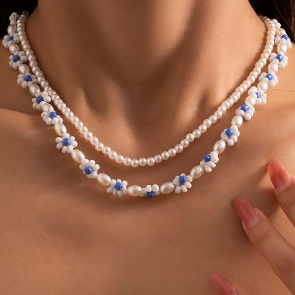 chokers cosysail 2pcs/set cute baroque pearl choker necklace bohemian white beaded flower set for female party wedding jewelry, Golden;silver
chokers cosysail 2pcs/set cute baroque pearl choker necklace bohemian white beaded flower set for female party wedding jewelry, Golden;silver