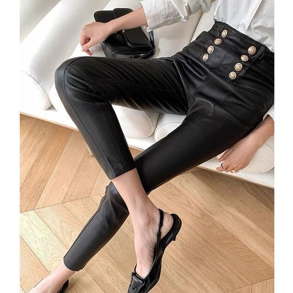 women's pants & capris women female leggings vintage real leather slim high waist casual ladies woman trousers pencil, Black;white
women's pants & capris women female leggings vintage real leather slim high waist casual ladies woman trousers pencil, Black;white