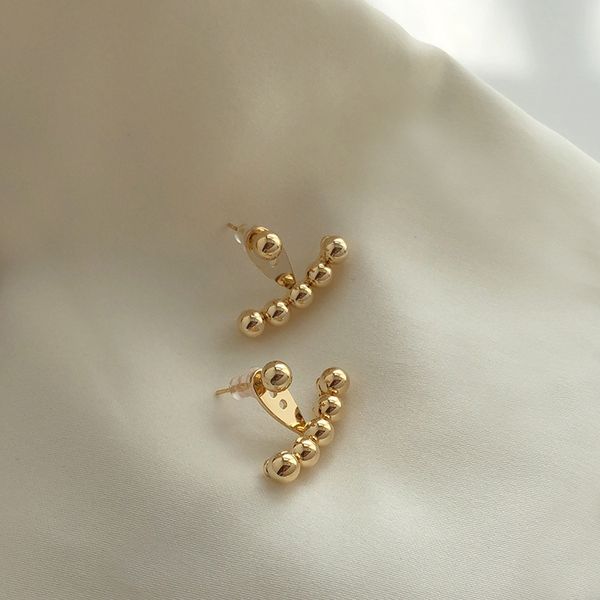 punk stud earring gold color stainless steel ball studs for women wholesale trendy earrings jewelry, Golden;silver
punk stud earring gold color stainless steel ball studs for women wholesale trendy earrings jewelry, Golden;silver