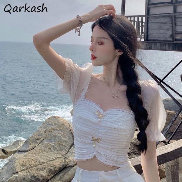 women's blouses & shirts blouse women crop white patchwork elegant summer holiday korean female thin square collar fairy slim girl
women's blouses & shirts blouse women crop white patchwork elegant summer holiday korean female thin square collar fairy slim girl