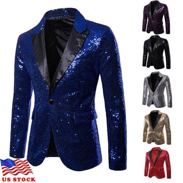 men's jackets suit coat casual slim formal one button blazer jacket fashion mens sequin bridegroom host, Black;brown
men's jackets suit coat casual slim formal one button blazer jacket fashion mens sequin bridegroom host, Black;brown