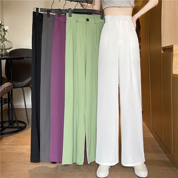 women's pants & capris limiguyue korean summer high-waisted women solid color drape suit office work wear mopping trousers casual k1689, Black;white
women's pants & capris limiguyue korean summer high-waisted women solid color drape suit office work wear mopping trousers casual k1689, Black;white