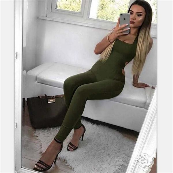soild color slim neck casual womens rompers o sleeveless backless pencil pants bodycon fitness, Black;white
soild color slim neck casual womens rompers o sleeveless backless pencil pants bodycon fitness, Black;white