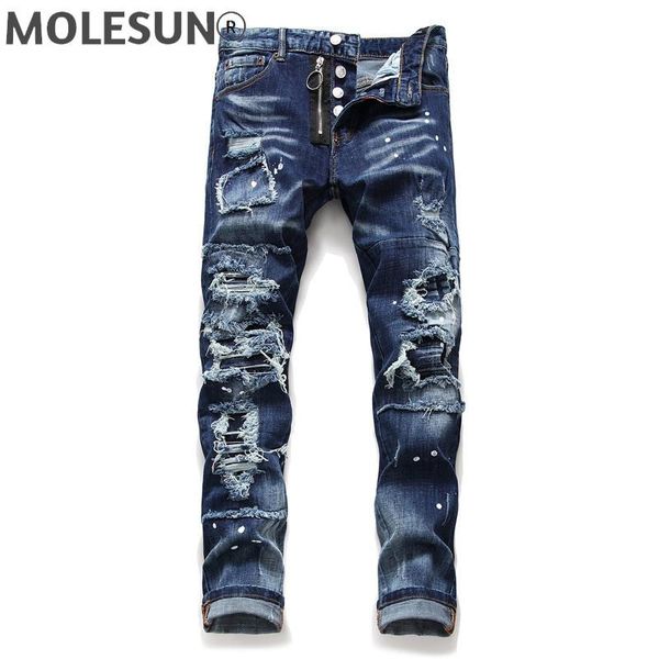 men's jeans european italy brand mens slim pant straight zipper blue pants punk style for men
men's jeans european italy brand mens slim pant straight zipper blue pants punk style for men