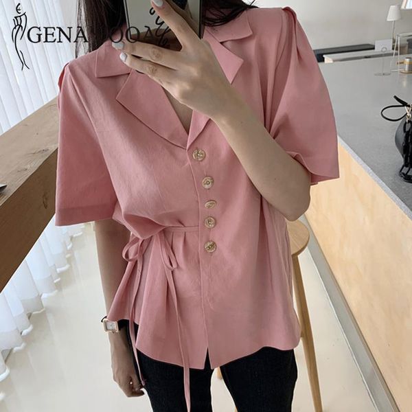 women's blouses & shirts genayooa 2021 womens and summer fashion lace up office ladies blouse shirt women short sleeve, White
women's blouses & shirts genayooa 2021 womens and summer fashion lace up office ladies blouse shirt women short sleeve, White