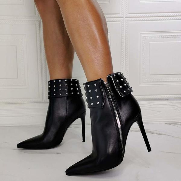 boots big size 36-43 ladies ankle pointed toe thin high heels zip rivet women autumn party ol shoes woman, Black
boots big size 36-43 ladies ankle pointed toe thin high heels zip rivet women autumn party ol shoes woman, Black