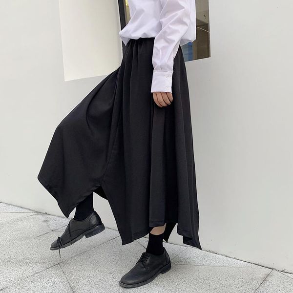 men's pants fashion show men women casual skirt male loose wide leg harem pant japan harajuku street kimono trousers, Black
men's pants fashion show men women casual skirt male loose wide leg harem pant japan harajuku street kimono trousers, Black