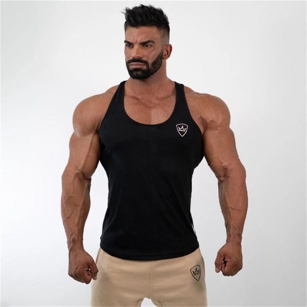men' tank men gyms elasticity cotton bodybuilding stringers singlet brand clothing fitness sleeveless shirt workout, White;black
men' tank men gyms elasticity cotton bodybuilding stringers singlet brand clothing fitness sleeveless shirt workout, White;black