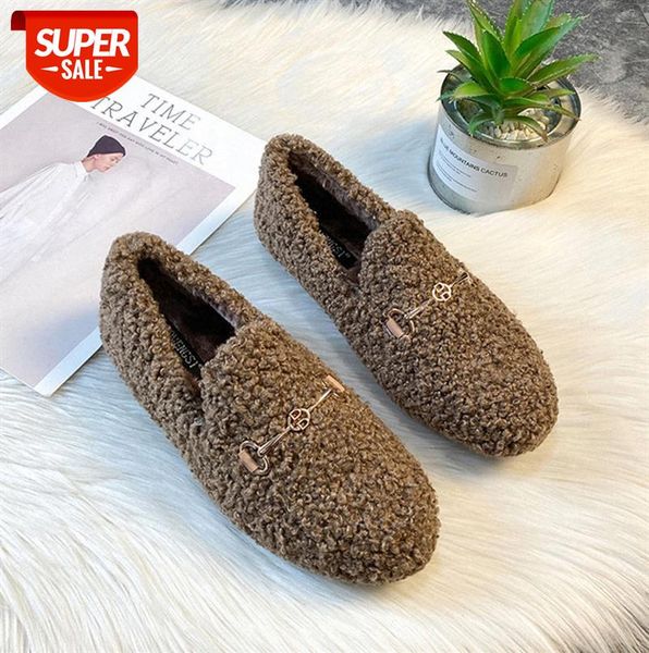 thick-soled thermal wool shoes for women's outer wear round toe metal horsebit lazy beanie plus size #ao2l
thick-soled thermal wool shoes for women's outer wear round toe metal horsebit lazy beanie plus size #ao2l