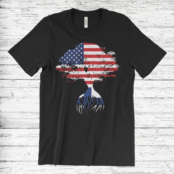 american flag finnish roots finland flag t-shirt finnish present, White;black