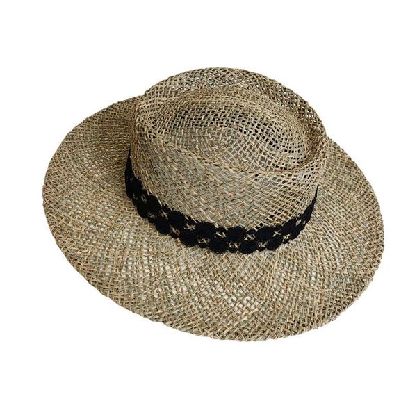 wide brim hats multi-functional hand woven flat crochet hollow out salt straw hat women's summer breathable sea, Blue;gray
wide brim hats multi-functional hand woven flat crochet hollow out salt straw hat women's summer breathable sea, Blue;gray