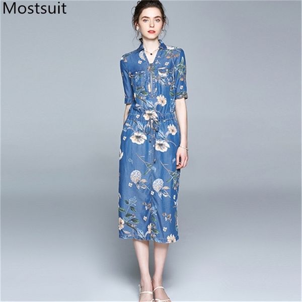summer blue floral printed denim long dress women short sleeve v-neck drawstring waist zip-up fashion elegant vestidos 210513, Black;gray
summer blue floral printed denim long dress women short sleeve v-neck drawstring waist zip-up fashion elegant vestidos 210513, Black;gray