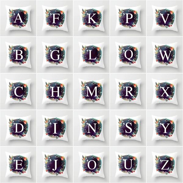 fashion flower wreath initial letter pillow case 45*45 print cases polyester sofa car cushion cover home wholesale cushion/decorative
fashion flower wreath initial letter pillow case 45*45 print cases polyester sofa car cushion cover home wholesale cushion/decorative
