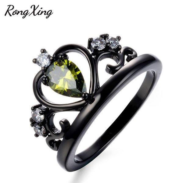 wedding rings rongxing shining olive green cubic zirconia crown for women men fashion jewelry black gold filled birthstone ring rb1355, Slivery;golden
wedding rings rongxing shining olive green cubic zirconia crown for women men fashion jewelry black gold filled birthstone ring rb1355, Slivery;golden