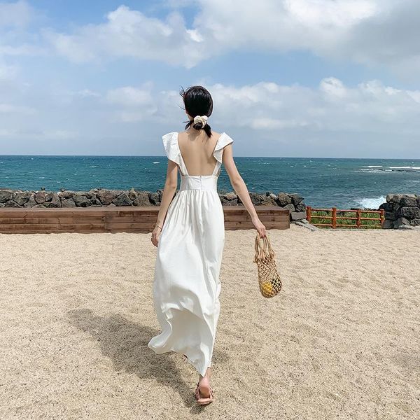 casual dresses 2021 backless white v neck maxi dress women's summer holiday beach streetwear long a line flax sleeveless sundress, Black;gray
casual dresses 2021 backless white v neck maxi dress women's summer holiday beach streetwear long a line flax sleeveless sundress, Black;gray