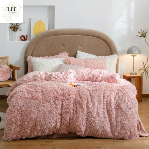 bedding sets long mink hair set +cashmere fleece duvet cover thicken warm bed linen (no filling) sweet pink
bedding sets long mink hair set +cashmere fleece duvet cover thicken warm bed linen (no filling) sweet pink