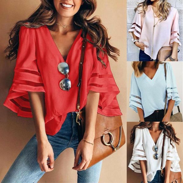 women's blouses & shirts womens and casual loose v neck kimono cardigan chiffon plus size, White
women's blouses & shirts womens and casual loose v neck kimono cardigan chiffon plus size, White