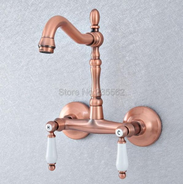antique red copper brass wall mounted bathroom kitchen sink faucet swivel spout mixer tap double ceramic handles levers lsf897 faucets
antique red copper brass wall mounted bathroom kitchen sink faucet swivel spout mixer tap double ceramic handles levers lsf897 faucets