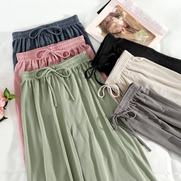 women's pants & capris zcwxm wide leg summer fashion solid women trousers korean 2021 high waist preppy style joggers femme, Black;white
women's pants & capris zcwxm wide leg summer fashion solid women trousers korean 2021 high waist preppy style joggers femme, Black;white
