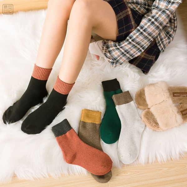 mueh terry women's warm medium medium middle tube autumn and winter long tube wool socks thickened plush floor warm hosiery towel socks, Black;white
mueh terry women's warm medium medium middle tube autumn and winter long tube wool socks thickened plush floor warm hosiery towel socks, Black;white