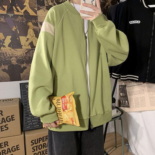 men's jackets autumn 2021 loose student jacket coat casual korean fashion boys' cardigan baseball suit brand wear, Black;brown
men's jackets autumn 2021 loose student jacket coat casual korean fashion boys' cardigan baseball suit brand wear, Black;brown