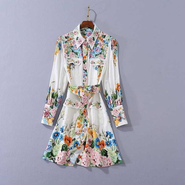 casual dresses european and american women clothes autumn style long floral sleeve print pocket belt dressed in fashion 9790, Black;gray
casual dresses european and american women clothes autumn style long floral sleeve print pocket belt dressed in fashion 9790, Black;gray
