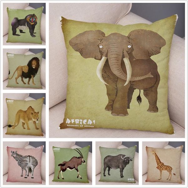 cushion/decorative pillow wild animals of africa cushion cover pillowcase for sofa home car decor elephant super soft short plush pillows ca
cushion/decorative pillow wild animals of africa cushion cover pillowcase for sofa home car decor elephant super soft short plush pillows ca